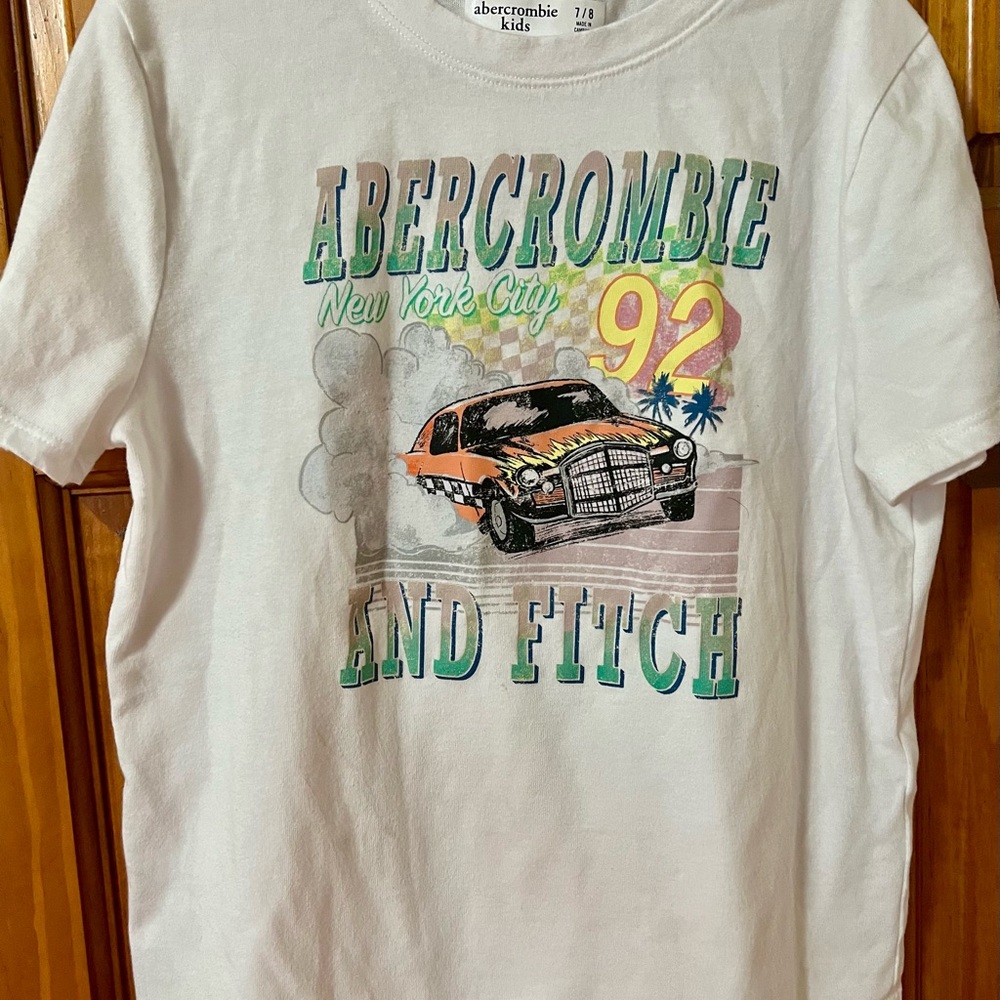 Abercrombie Kids Graphic Tee - White